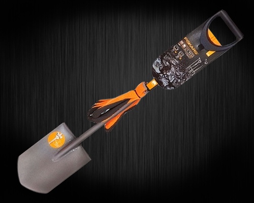 Телескопичечкая лопата Fiskars + перчатки в подарок